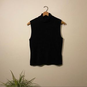 Worthington Essentials Cropped Sleeveless Turtleneck